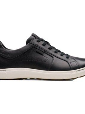 Clarks - Mens Mapstone Lace Shoes, size 10.5 US mens, color black.